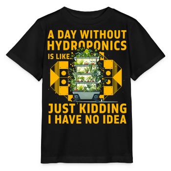 Culture hydroponique - T-shirt bio MINI CREATOR Stanley/Stella Enfant - noir - Devant - Mikhail (115cm)
