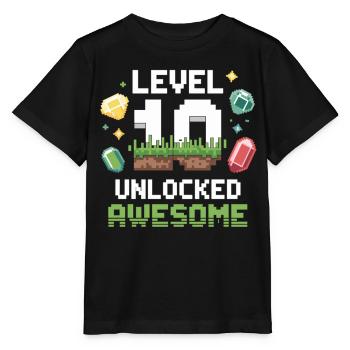 Chemise gamer 10e anniversaire - T-shirt bio MINI CREATOR Stanley/Stella Enfant - noir - Devant - Mikhail (115cm)