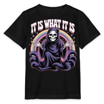 Black humor with style - Stanley/Stella MINI CREATOR Kids’ T-Shirt - black - Front - Mikhail (115cm)