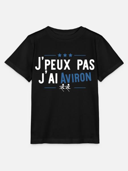 J'ai aviron cadeau - T-shirt bio MINI CREATOR Stanley/Stella Enfant - noir