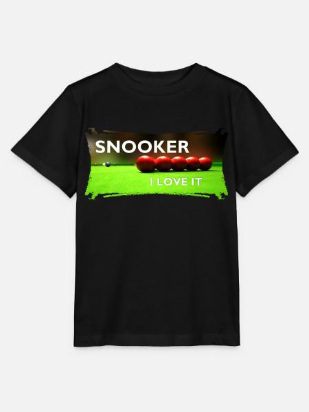SNOOKER - I LOVE IT - Stanley/Stella MINI CREATOR Kids’ T-Shirt - black