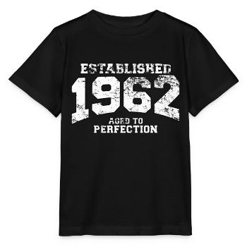 established 1962 - aged to perfection (fr) - T-shirt bio MINI CREATOR Stanley/Stella Enfant - noir - Devant - Mikhail (115cm)