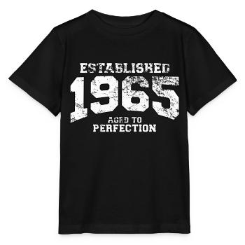 established 1965 - aged to perfection (fr) - T-shirt bio MINI CREATOR Stanley/Stella Enfant - noir - Devant - Mikhail (115cm)