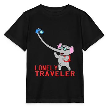 Solo? Allein? Reisender Ein schönes reisendes - Stanley/Stella Kinder T-Shirt MINI CREATOR  - Schwarz - Vorne - Mikhail (115cm)