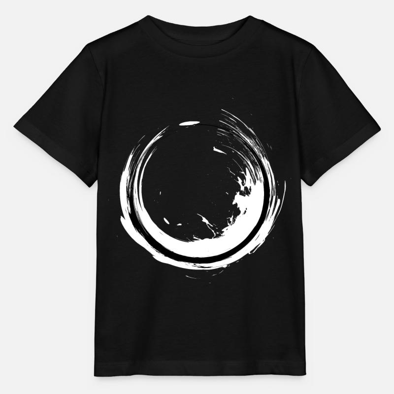 Zen Buddhismus Kunst Kreis Buddhismus Geschenk - Stanley/Stella Kinder T-Shirt MINI CREATOR  - Schwarz