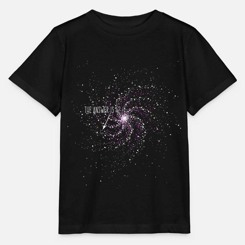 The Answer is 42 - Die Antwort ist 42 - Stanley/Stella Kinder T-Shirt MINI CREATOR  - Schwarz