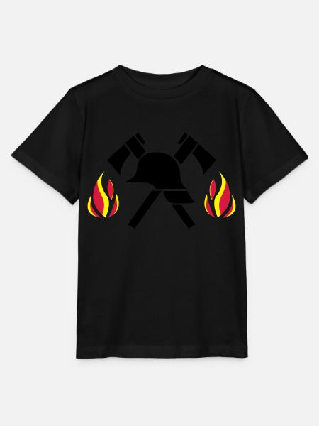 firefighter - Stanley/Stella Kinder T-Shirt MINI CREATOR - Schwarz