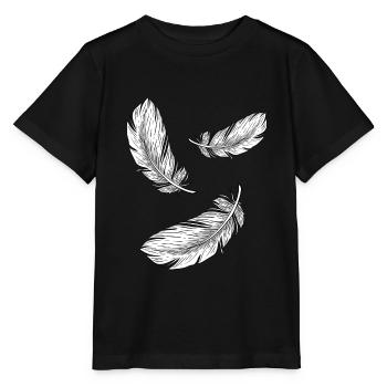 Plumes Blanc Vneck Chemises Pour Femmes - T-shirt bio MINI CREATOR Stanley/Stella Enfant - noir - Devant - Mikhail (115cm)