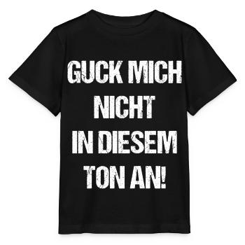 Guck Mich Nicht In Diesem Ton An - Stanley/Stella Kinder T-Shirt MINI CREATOR  - Schwarz - Vorne - Mikhail (115cm)