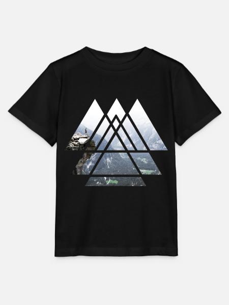 Berg erkunden - Stanley/Stella Kinder T-Shirt MINI CREATOR - Schwarz
