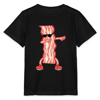 Wenn Speck Liebe ist, ist Speck Leben "tupfen Sie - Stanley/Stella Kinder T-Shirt MINI CREATOR  - Schwarz - Vorne - Mikhail (115cm)