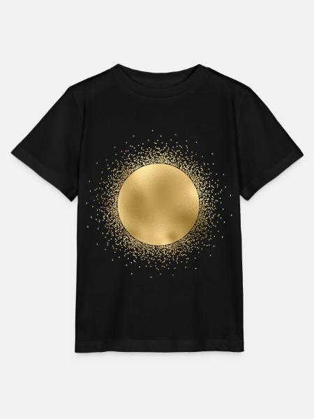 Gouden zon tarotstijl op zwart - Stanley/Stella Kinder-T-shirt MINI CREATOR  - zwart