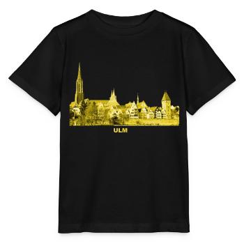 Ulm Minster Bade-Wurtemberg Metzgerturm Danube - T-shirt bio MINI CREATOR Stanley/Stella Enfant - noir - Devant - Mikhail (115cm)