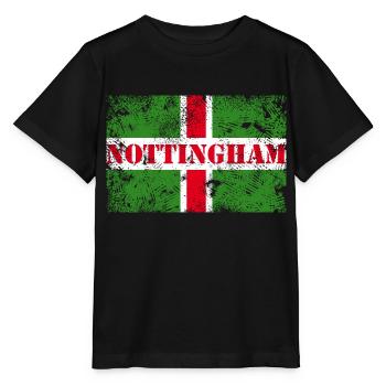 Nottingham Vintage - Stanley/Stella MINI CREATOR Kids’ T-Shirt - black - Front - Mikhail (115cm)