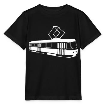 Tram Gift - Stanley/Stella MINI CREATOR Kids’ T-Shirt - black - Front - Mikhail (115cm)