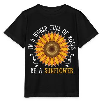Tournesol - T-shirt bio MINI CREATOR Stanley/Stella Enfant - noir - Devant - Mikhail (115cm)