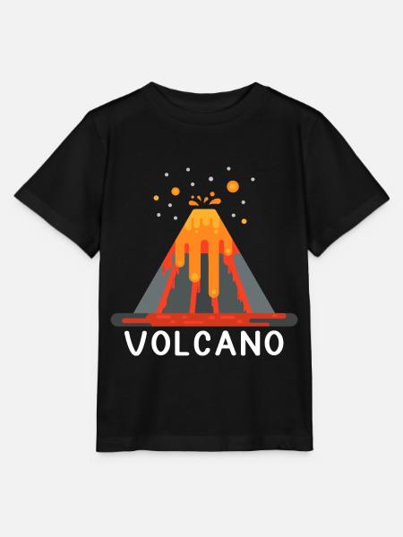 Vulkan Vulkane Vulkanliebhaber Shirt lustig Vulkan - Stanley/Stella Kinder T-Shirt MINI CREATOR  - Schwarz