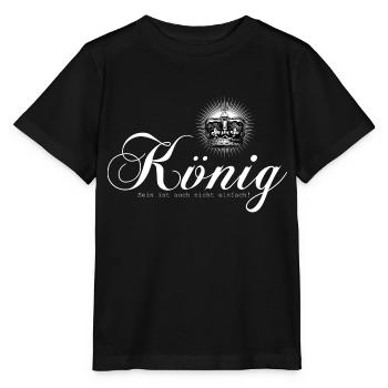 König sein - Stanley/Stella Kinder T-Shirt MINI CREATOR  - Schwarz - Vorne - Mikhail (115cm)