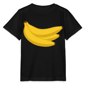 Bananen - Stanley/Stella Kinder T-Shirt MINI CREATOR  - Schwarz - Vorne - Mikhail (115cm)