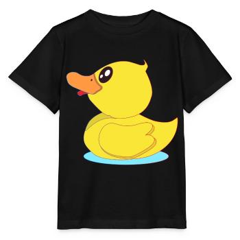 Kleine Gummi Ente - Stanley/Stella Kinder T-Shirt MINI CREATOR  - Schwarz - Vorne - Mikhail (115cm)