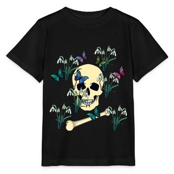 Schmetterlinge Falter Tod Ende Jenseits sterben - Stanley/Stella Kinder T-Shirt MINI CREATOR  - Schwarz - Vorne - Mikhail (115cm)