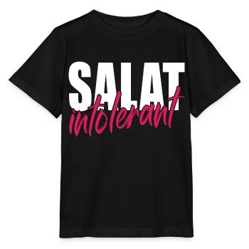 Salat Intolerant - Stanley/Stella Kinder T-Shirt MINI CREATOR  - Schwarz - Vorne - Mikhail (115cm)