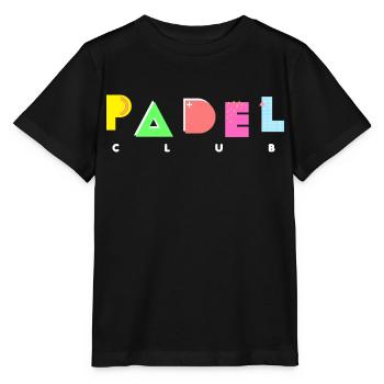 Padel - Cadeau pour amateur de padel - T-shirt bio MINI CREATOR Stanley/Stella Enfant - noir - Devant - Mikhail (115cm)