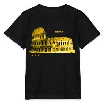 Italie Rome Italie Colisée Capitale - T-shirt bio MINI CREATOR Stanley/Stella Enfant - noir - Devant - Mikhail (115cm)