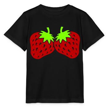 Fraises - T-shirt bio MINI CREATOR Stanley/Stella Enfant - noir - Devant - Mikhail (115cm)