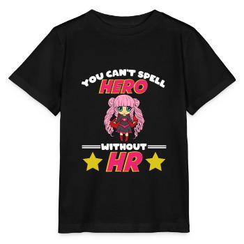 Employment Hire Worker Staff Company Design Spell - Stanley/Stella MINI CREATOR Kids’ T-Shirt - black - Front - Mikhail (115cm)