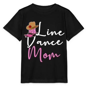 Line Dance Mom Line Dancing Country Music Saying - Stanley/Stella MINI CREATOR Kids’ T-Shirt - black - Front - Mikhail (115cm)