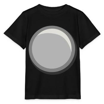 Silver Button Circle Sticker Template - Stanley/Stella MINI CREATOR Kids’ T-Shirt - black - Front - Mikhail (115cm)
