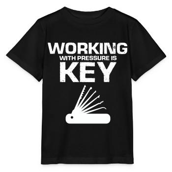 Burglar Locksmith Locking Technician Design - Stanley/Stella MINI CREATOR Kids’ T-Shirt - black - Front - Mikhail (115cm)