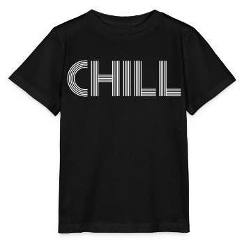 Chill - tshirt pour ceux qui aiment chiller - T-shirt bio MINI CREATOR Stanley/Stella Enfant - noir - Devant - Mikhail (115cm)