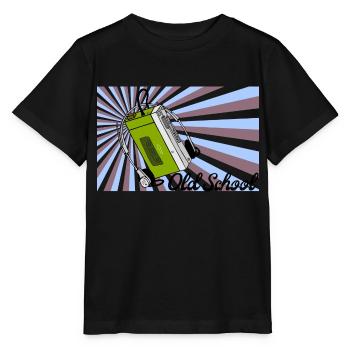 Walkman, old school, vintage, retro, nerd shirt - Stanley/Stella Kinder T-Shirt MINI CREATOR  - Schwarz - Vorne - Mikhail (115cm)