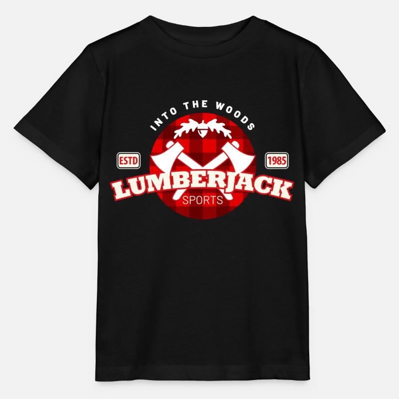 lumberjack karomuster - Stanley/Stella Kinder T-Shirt MINI CREATOR  - Schwarz