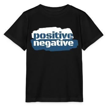positive | negative – modern style - Stanley/Stella Kinder T-Shirt MINI CREATOR  - Schwarz - Vorne - Mikhail (115cm)