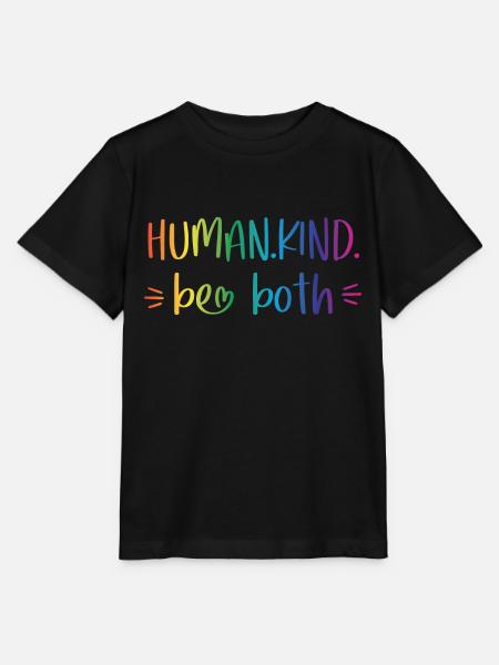 Human Kind - be both - Stanley/Stella Kinder T-Shirt MINI CREATOR  - Schwarz