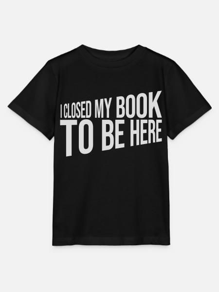 I closed my book - Stanley/Stella Kinder T-Shirt MINI CREATOR - Schwarz