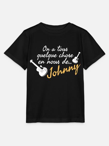 On a tous quelque chose en nous de Johnny. - T-shirt bio MINI CREATOR Stanley/Stella Enfant - noir
