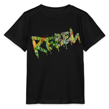Rebel Rebels Lustige Retro Musik Hip Hop Rocknroll - Stanley/Stella Kinder T-Shirt MINI CREATOR  - Schwarz - Vorne - Mikhail (115cm)