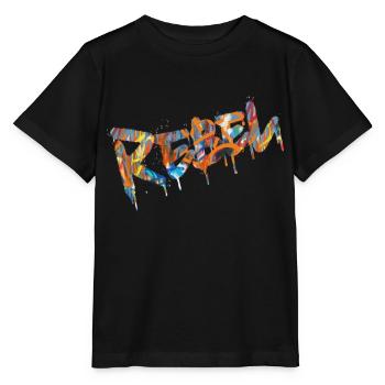 Rebel Rebels Lustige Retro Musik Hip Hop Rocknroll - Stanley/Stella Kinder T-Shirt MINI CREATOR  - Schwarz - Vorne - Mikhail (115cm)