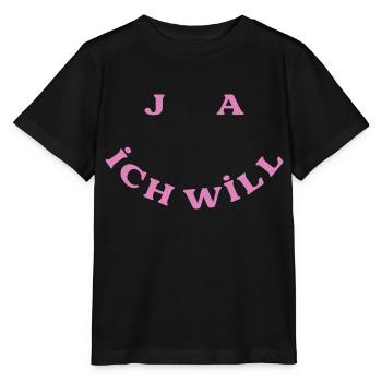 Ja Ich Will - Stanley/Stella Kinder T-Shirt MINI CREATOR  - Schwarz - Vorne - Mikhail (115cm)
