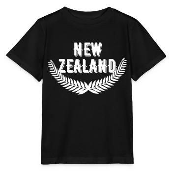 Neuseeland - Stanley/Stella Kinder T-Shirt MINI CREATOR  - Schwarz - Vorne - Mikhail (115cm)