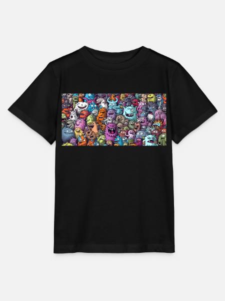 Monsters - Stanley/Stella Kinder T-Shirt MINI CREATOR - Schwarz