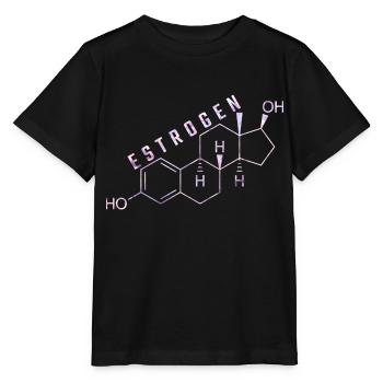 Östrogen-Molekül - Stanley/Stella Kinder T-Shirt MINI CREATOR  - Schwarz - Vorne - Mikhail (115cm)
