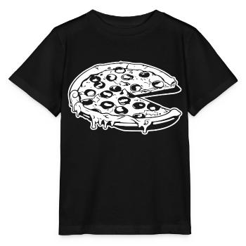 Pizza Fast Food Pizzeria - Stanley/Stella Kinder T-Shirt MINI CREATOR  - Schwarz - Vorne - Mikhail (115cm)