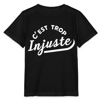 C'est trop injuste - T-shirt bio MINI CREATOR Stanley/Stella Enfant - noir - Devant - Mikhail (115cm)