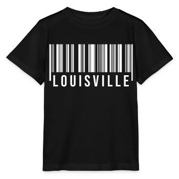 Louisville Barcode - Stanley/Stella Kinder T-Shirt MINI CREATOR  - Schwarz - Vorne - Mikhail (115cm)