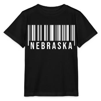 Nebraska Barcode - Stanley/Stella Kinder T-Shirt MINI CREATOR  - Schwarz - Vorne - Mikhail (115cm)